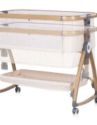 CHIPOLINO Patut co-sleeper Charisma Cashmere Wood cu laterala culisanta si functie de leagan