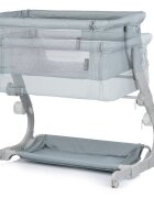 CHIPOLINO Patut co-sleeper Eleganza Basil cu laterala culisanta si pozitie anti-reflux