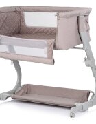 CHIPOLINO Patut co-sleeper Eleganza Tiramisu cu laterala culisanta si pozitie anti-reflux