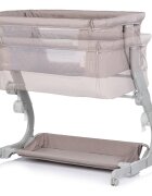 CHIPOLINO Patut co-sleeper Eleganza Tiramisu cu laterala culisanta si pozitie anti-reflux