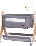 CHIPOLINO Patut Co-Sleeper Heart 2 Heart graphite