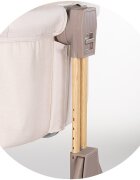 CHIPOLINO Patut co-sleeper pliabil SleepNFold Cashmere cu inaltime reglabila pozitie anti-reflux functie de leganare salteluta de infasat plasa anti-insecte roti cu frana