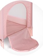 CHIPOLINO Patut pentru copii Capri Cat Pink pliabil saltea pentru nivelul inferior intrarea laterala buzunare laterale geanta transport standardul EN716-1 greutate suportata 15 kg