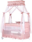 CHIPOLINO Patut pentru copii Palace Cat pink pliabil