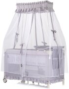 CHIPOLINO Patut pentru copii Palace Hippo grey pliabil