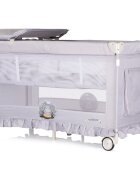 CHIPOLINO Patut pentru copii Palace Hippo grey pliabil