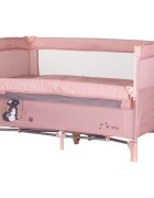 CHIPOLINO Patut pentru copii Relax pink marshmallow pliabil cu laterala culisanta