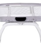 CHIPOLINO Patut pentru copii Sogno 2 in 1 grey cu leganare si cantar integrat
