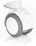 CHIPOLINO Patut pentru copii Sogno 2 in 1 grey cu leganare si cantar integrat