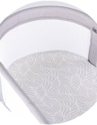 CHIPOLINO Patut pentru copii Sogno 2 in 1 grey cu leganare si cantar integrat