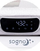 CHIPOLINO Patut pentru copii Sogno 2 in 1 grey cu leganare si cantar integrat