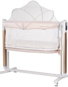 CHIPOLINO Patut pentru copii Ultima Beige cu leganare si laterala culisanta
