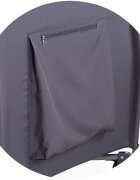 CHIPOLINO Patut pliabil Bella Anthracite cu doua nivele intrare laterala cu fermoar 2 roti cu frane saltea de infasat carusel muzical geanta pentru transport buzunar si organizator accesorii