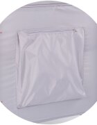 CHIPOLINO Patut pliabil pentru copii Ariel Platinum 120x60 cm doua nivele intrare laterala cu fermoar geanta pentru transport
