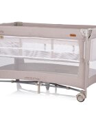 CHIPOLINO Patut pliabil pentru copii Glory Tiramisu cu laterala culisanta si doua nivele