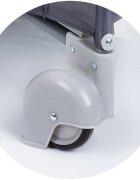 CHIPOLINO Patut pliabil pentru copii Luna granite cu 2 nivele saltea de infasat usita cu fermoar geanta de transport inclusa