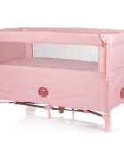 CHIPOLINO Patut pliabil Relax flamingo linen cu laterala culisanta