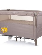 CHIPOLINO Patut pliabil Relax macadamia tiger cu laterala culisanta