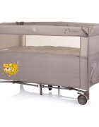 CHIPOLINO Patut pliabil Relax macadamia tiger cu laterala culisanta