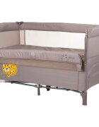 CHIPOLINO Patut pliabil Relax macadamia tiger cu laterala culisanta