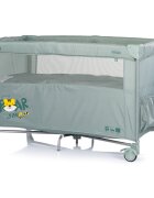 CHIPOLINO Patut pliabil Relax Tiger Matcha cu laterala culisanta 2 nivele intrare laterala geanta pentru transport greutate admisa 15 kg