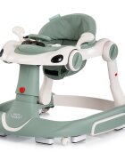 CHIPOLINO Premergator 5 in 1 pentru copii Happy Walker Basil cu sezut ajustabil pe inaltime maner parental detasabil panou muzical