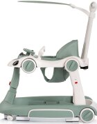 CHIPOLINO Premergator 5 in 1 pentru copii Happy Walker Basil cu sezut ajustabil pe inaltime maner parental detasabil panou muzical