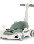 CHIPOLINO Premergator 5 in 1 pentru copii Happy Walker Basil cu sezut ajustabil pe inaltime maner parental detasabil panou muzical
