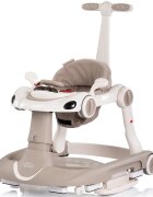 CHIPOLINO Premergator 5 in 1 pentru copii Happy Walker Beige cu sezut ajustabil pe inaltime maner parental detasabil panou muzical
