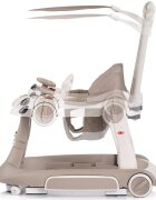 CHIPOLINO Premergator 5 in 1 pentru copii Happy Walker Beige cu sezut ajustabil pe inaltime maner parental detasabil panou muzical