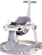 CHIPOLINO Premergator 5 in 1 pentru copii Happy Walker Grey cu sezut ajustabil pe inaltime maner parental detasabil panou muzical