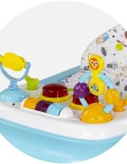CHIPOLINO Premergator pentru copii Baby Steps Blue cu panou de joaca inaltime reglabila si tavita detasabila