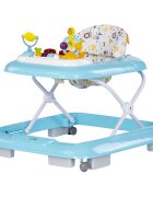 CHIPOLINO Premergator pentru copii Baby Steps Blue cu panou de joaca inaltime reglabila si tavita detasabila