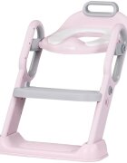 CHIPOLINO Reductor toaleta cu scara Flippy pink