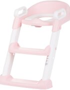 CHIPOLINO Reductor toaleta cu scara Skippy pink