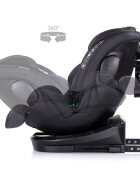 CHIPOLINO Scaun auto Hypnotic Anthracite I-Size 40-150 cm cu sistem Isofix Top tether Sezut rotativ
