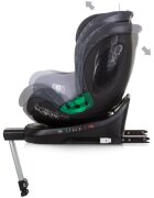 CHIPOLINO Scaun auto Maximus I-Size 40-150 cm granite cu sistem Isofix