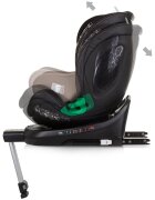 CHIPOLINO Scaun auto Maximus I-Size 40-150 cm macadamia cu sistem Isofix