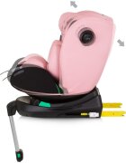 CHIPOLINO Scaun auto Olympus I-Size 40-150 cm flamingo cu sistem Isofix