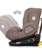 CHIPOLINO Scaun auto Peak I-Size 40-150 cm macadamia cu sistem Isofix
