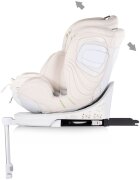 CHIPOLINO Scaun auto pentru copii Clima Air Biscotta I-Size 40-150 cm cu sistem isofix si sezut rotativ