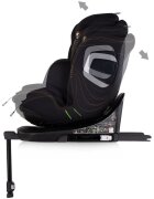CHIPOLINO Scaun auto pentru copii Clima Air Blackberry I-Size 40-150 cm cu sistem isofix si sezut rotativ