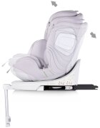 CHIPOLINO Scaun auto pentru copii Clima Air Cloud I-Size 40-150 cm cu sistem isofix si sezut rotativ