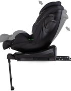 CHIPOLINO Scaun auto pentru copii Hypnotic Plus Charcoal I-Size 40-150 cm cu sistem Isofix si sezut rotativ
