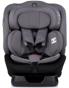 CHIPOLINO Scaun auto pentru copii Mondial Charcoal 40-150 cm I-Size cu spatar reglabil