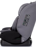 CHIPOLINO Scaun auto pentru copii Mondial Charcoal 40-150 cm I-Size cu spatar reglabil