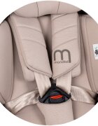 CHIPOLINO Scaun auto pentru copii Mondial Latte 40-150 cm I-Size cu spatar reglabil