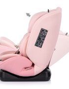 CHIPOLINO Scaun auto pentru copii Mondial Powder Pink 40-150 cm I-Size cu spatar reglabil