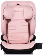 CHIPOLINO Scaun auto pentru copii Patrol Powder Pink I-Size 100-150 cm cu sistem Isofix husa detasabila si suport pentru pahar