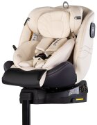 CHIPOLINO Scaun auto pentru copii Premium Biscotta i-Size rotativ 40-150 cm sistem isofix si picior de suport protectie la impact lateral SPS tetiera reglabila husa detasabila